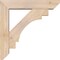 Ekena Millwork Merced Slat Smooth Bracket w/ Offset Brace, Douglas Fir, 5 1/2"W x 24"D x 24"H BKT0604X24X24MRC06SDF - alternate 3